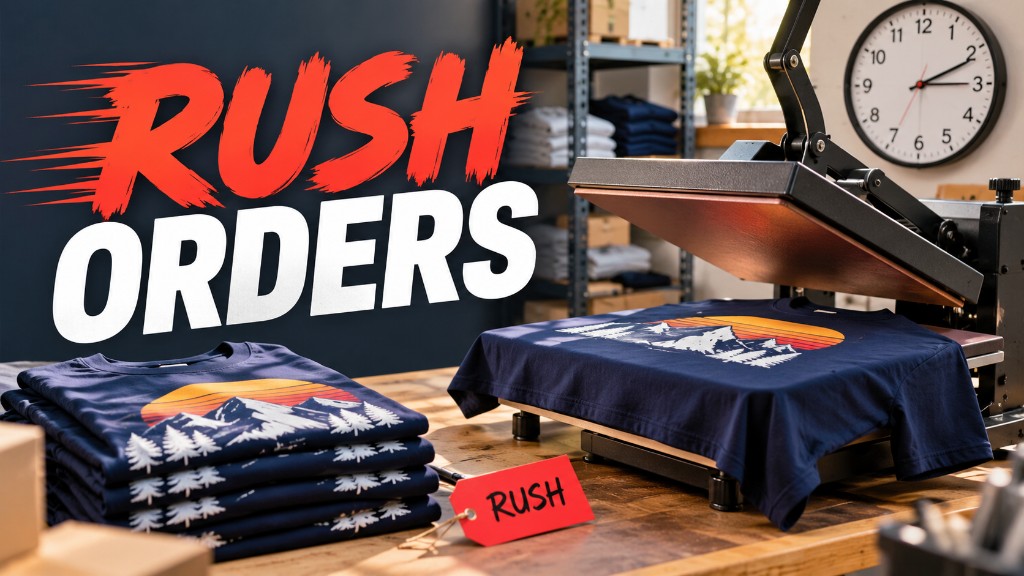 Rush Custom Apparel Orders: How Fast They Are and What They Cost