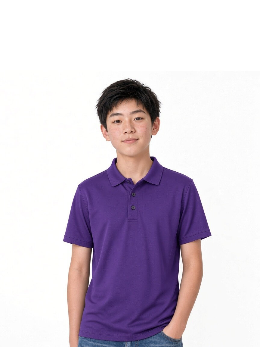 Youth Moisture-Wicking Polo