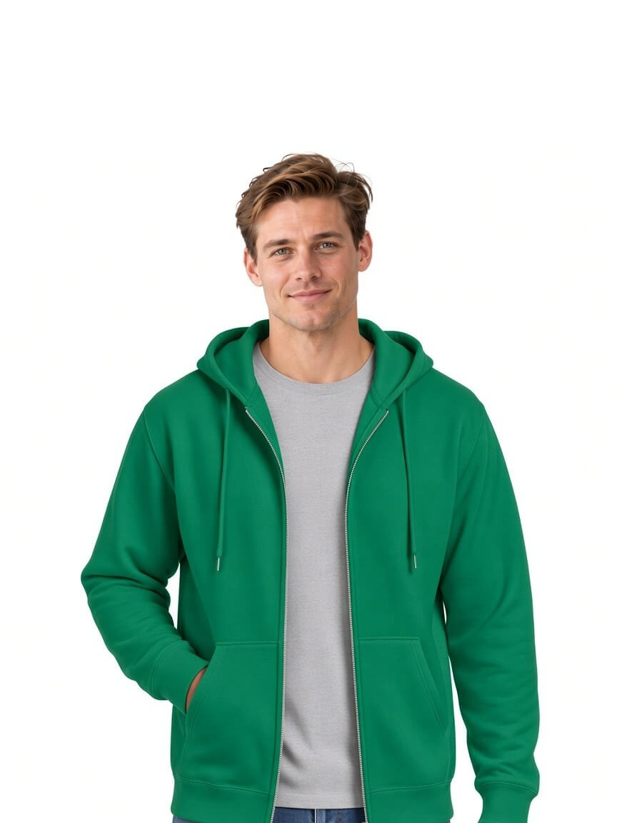 Full-Zip Fleece Hoodie